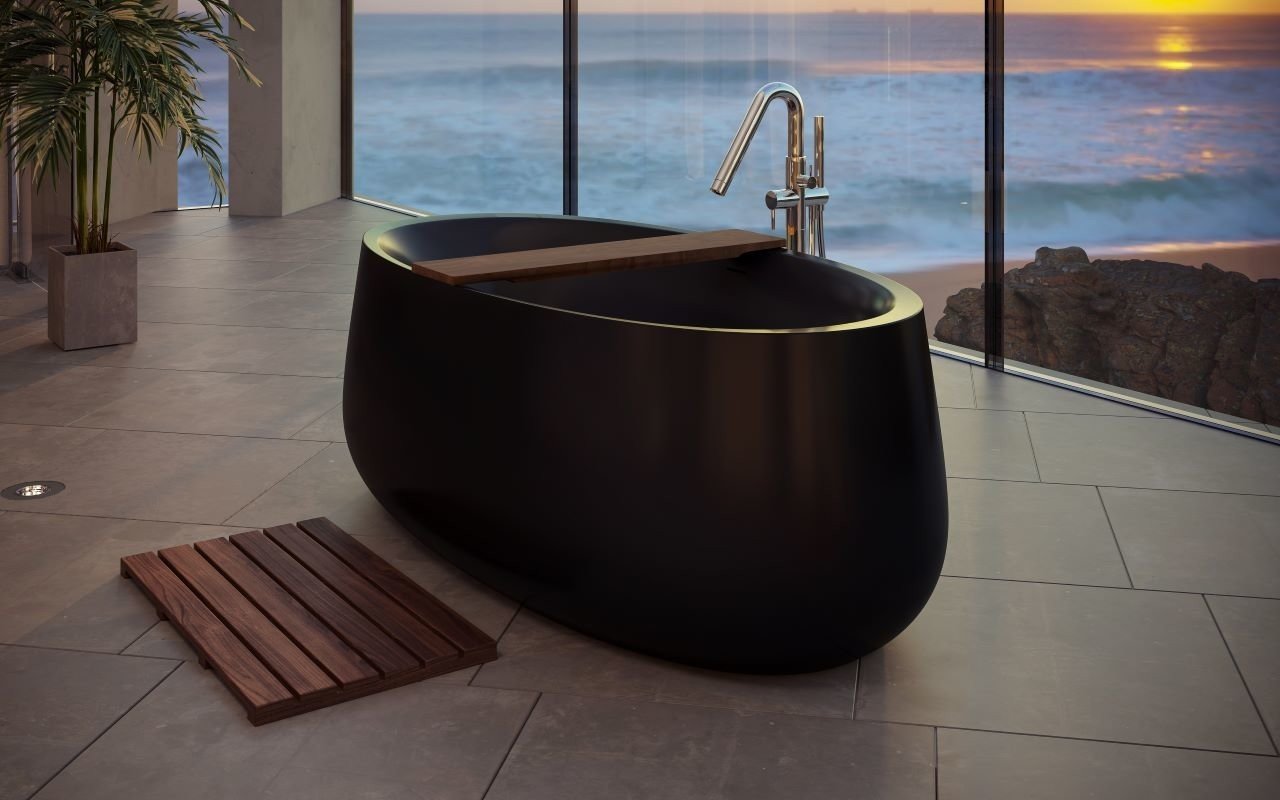 Aquatica Leah Black Freestanding Solid Surface Bathtub (6) (web)