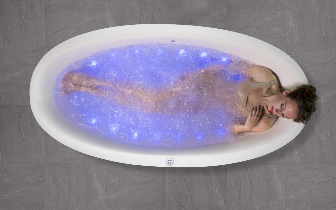 Sensuality Mini-F Relax Отдельностоящая Каменная Ванна c Аэромассажем и Хромотерапией picture № 0
