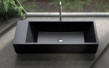 Aquatica Monolith Black Freestanding Solid Surface Bathtub05