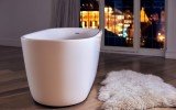 Lullaby Wht Small Freestanding Solid Surface Bathtub by Aquatica web 4