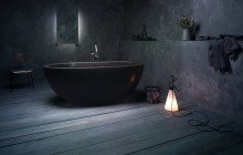Черные каменные ванны picture № 13