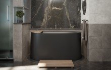Черные каменные ванны picture № 20