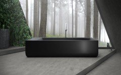 Aquatica Monolith Black Freestanding Solid Surface Bathtub03